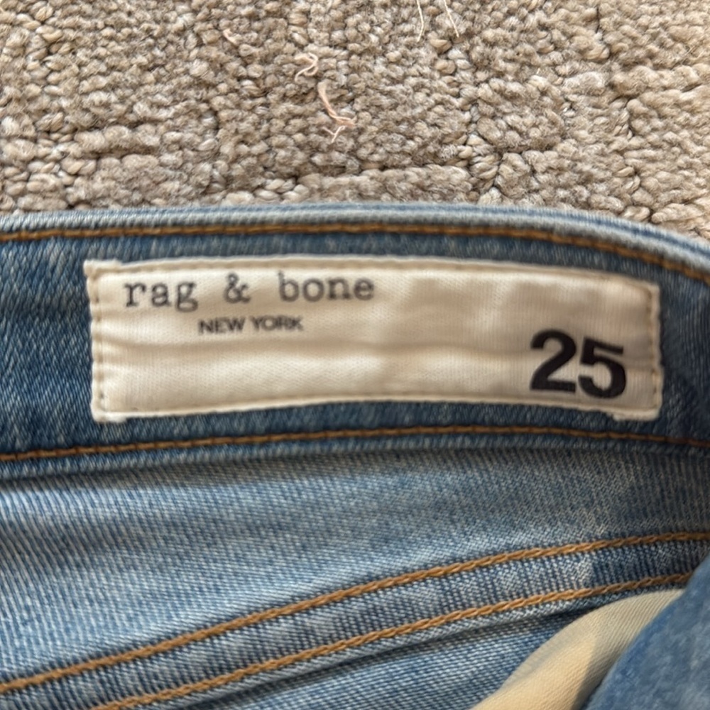 Rag & bone Cate mid-rise ankle skinny jeans sz 25 - Picture 2 of 7
